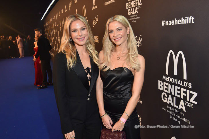 Valentina Pahde, Cheyenne Pahde / McDonald's Benefiz Gala zugunsten der McDonald's Kinderhilfe Stiftung in den Eisbach Studios in M&uuml;nchen am 06.12.2025 /&copy; Foto: BrauerPhotos / Goran Nitschke 